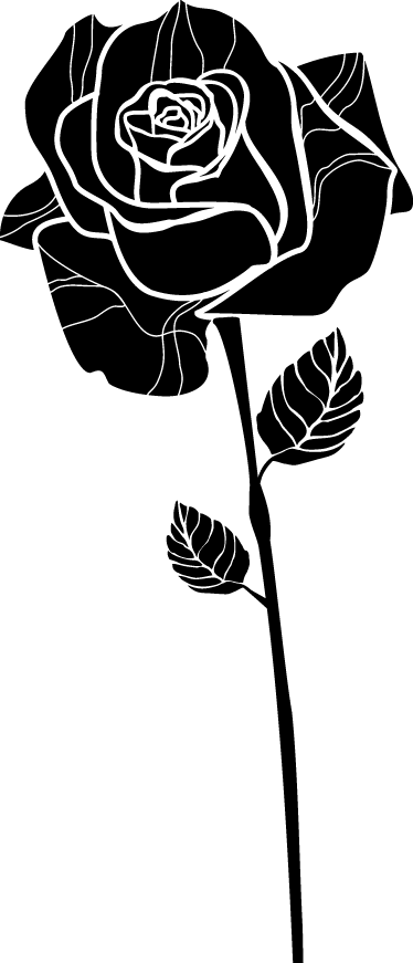 Sticker fleur rose - TenStickers