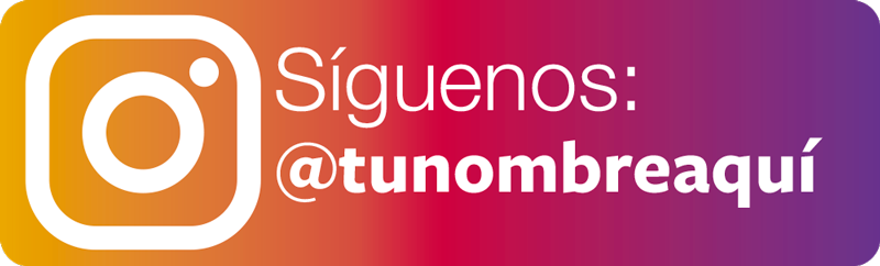 Vinilo escaparate Síguenos Instagram - TenVinilo