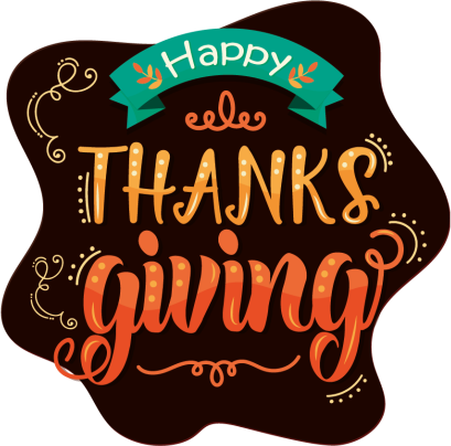 Yellow and orange thanksgiving window sticker - TenStickers