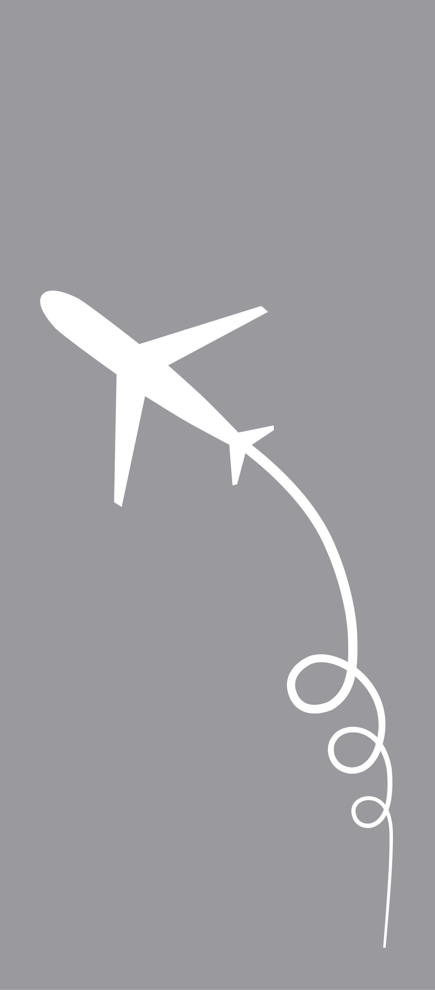 Fogged airplane trail window sticker - TenStickers