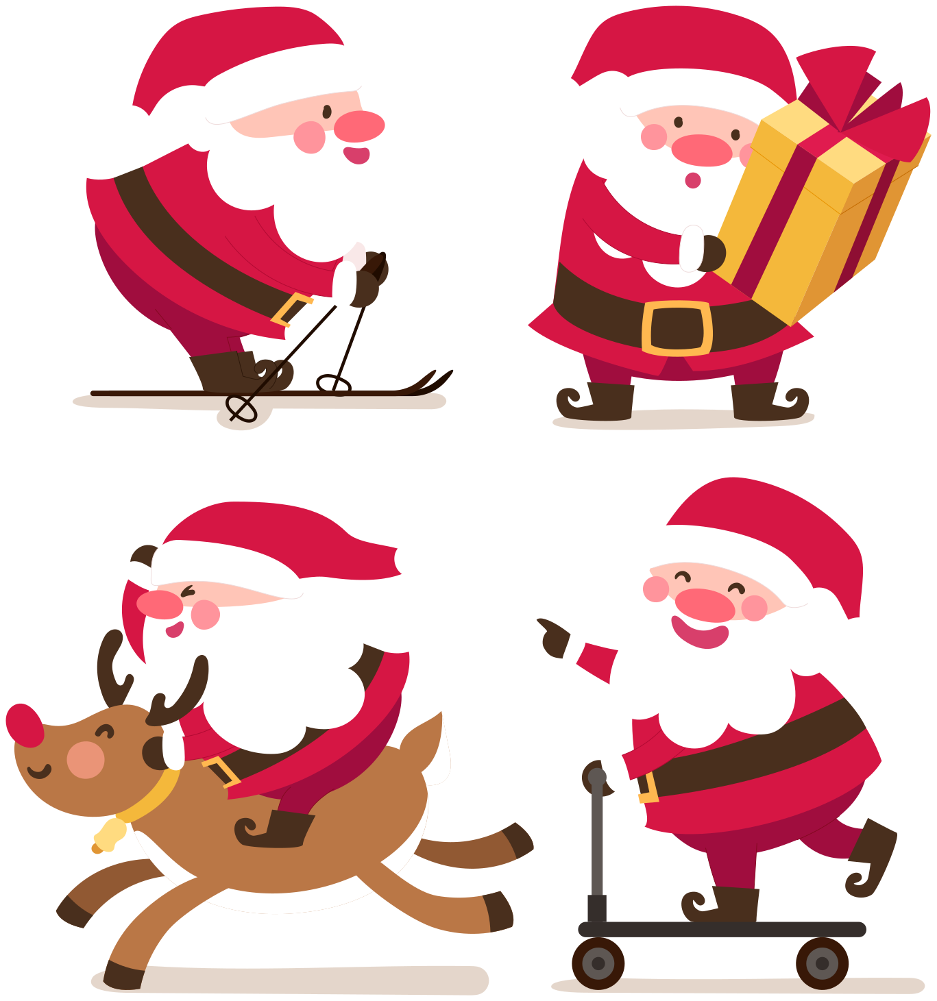 Autocolantes decorativos de Natal Papai noel ho - TenStickers