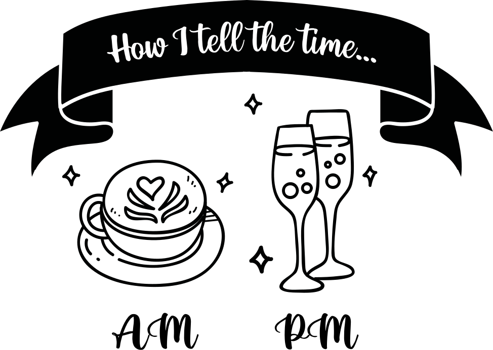 How I tell the time quote drink sticker - TenStickers