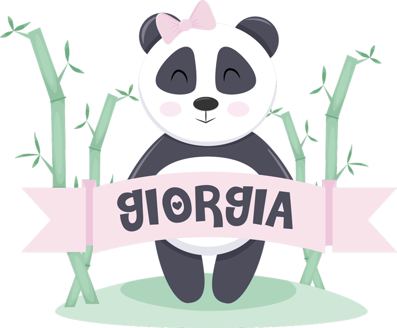 Adesivo Desenhos animados grandes personalizados da panda