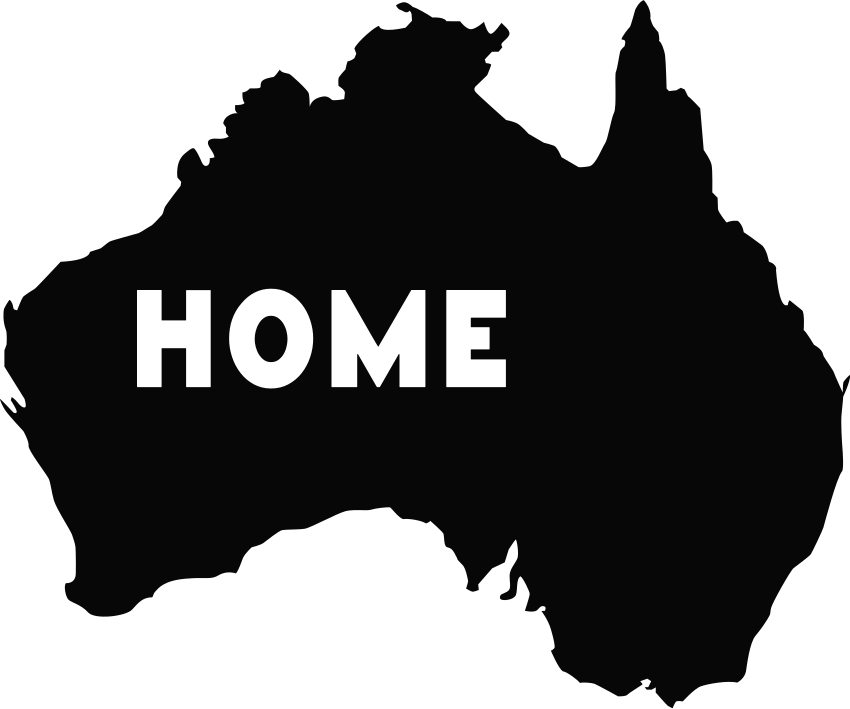 Home Australia map Car sticker - TenStickers