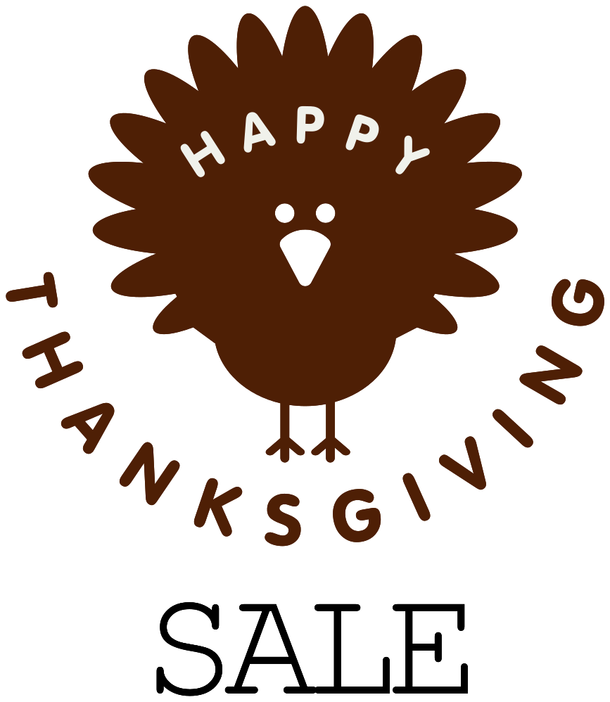 Cartoon turkey thanksgiving sale window sticker - TenStickers