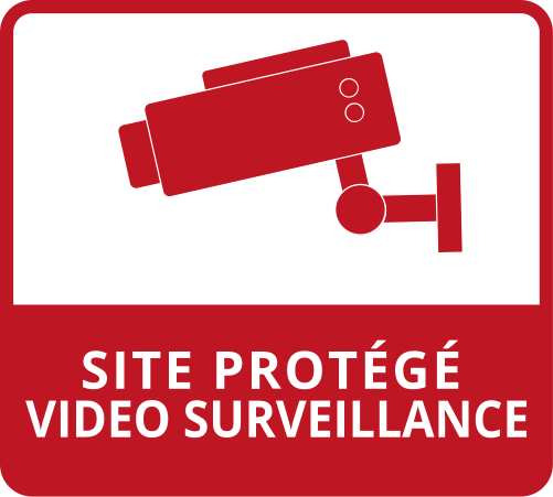 Stickers Signalisation Site protégé - TenStickers