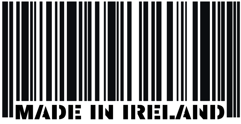 Made in Ireland barcode country Sticker - TenStickers