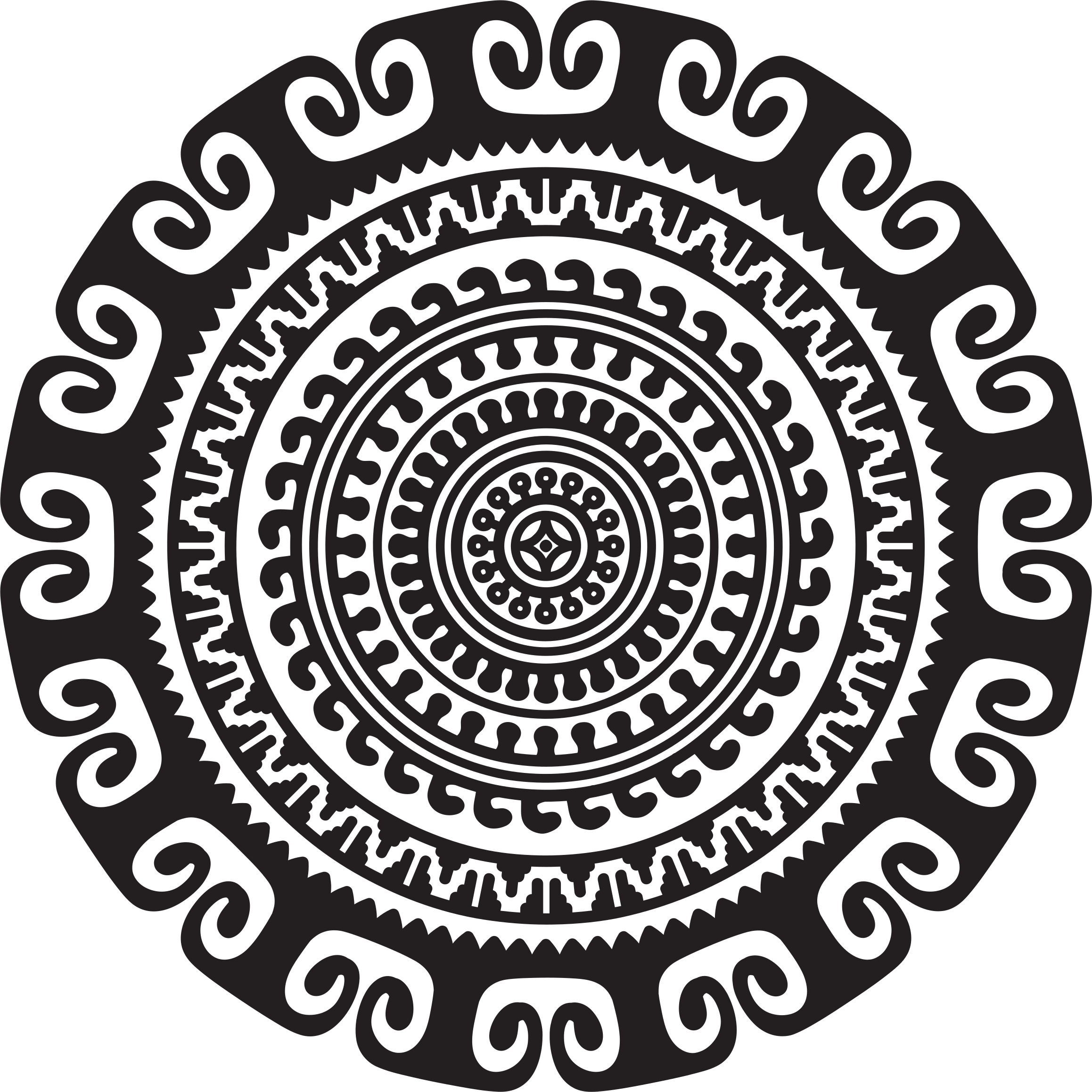 Mandala eye ornament abstract Sticker - TenStickers
