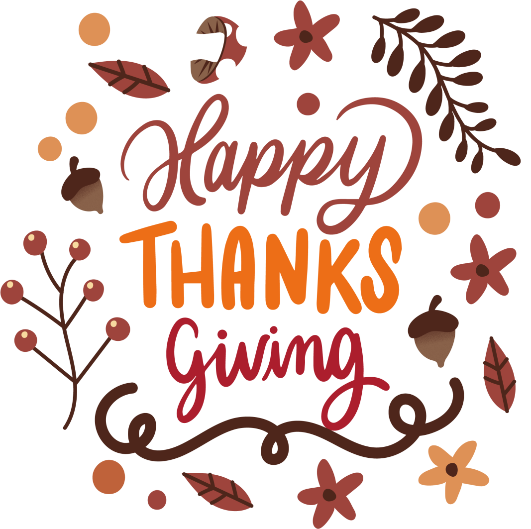 Happy thanksgiving brown nature wall decor - TenStickers