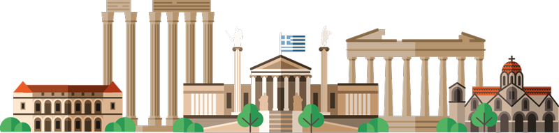 αυτοκόλλητο τοίχου στον ορίζοντα της πόλης - TenStickers