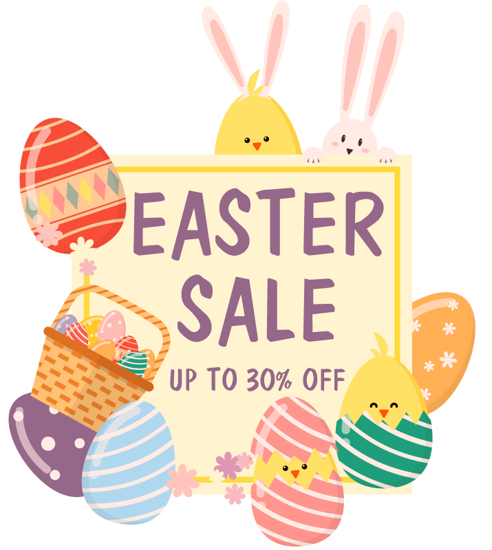 Easter deals  window sticker - TenStickers
