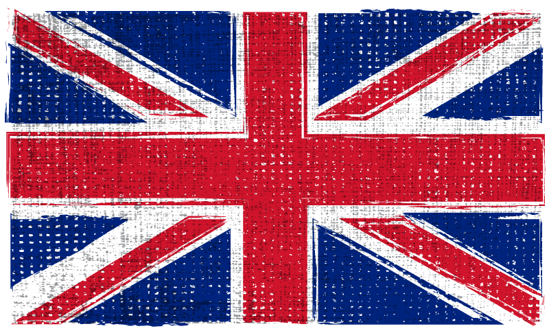 Uk grunge flag Car Sticker - TenStickers