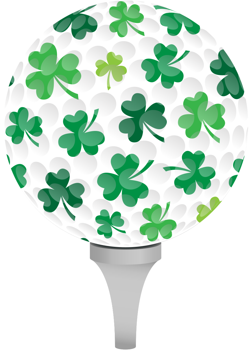 Golf with Irish logos wall decor - TenStickers