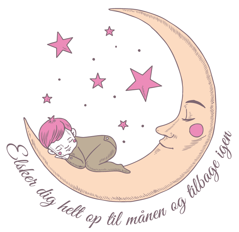 Måne mening hemtext väggdekal - Tenstickers