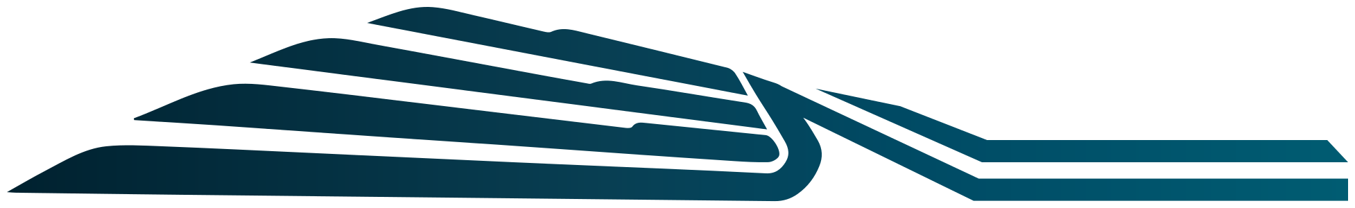 Light blue race stripe car sticker - TenStickers