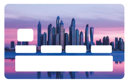 Dubai landscape  credit card sticker - TenStickers