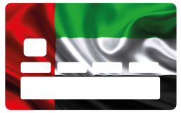 UAE flag  credit card sticker - TenStickers