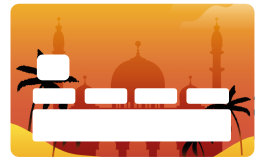 Daylight mosque credit card decal - TenStickers