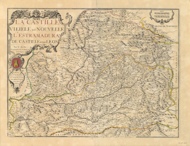 Vinilo mapa de Castilla 1706 - TenVinilo