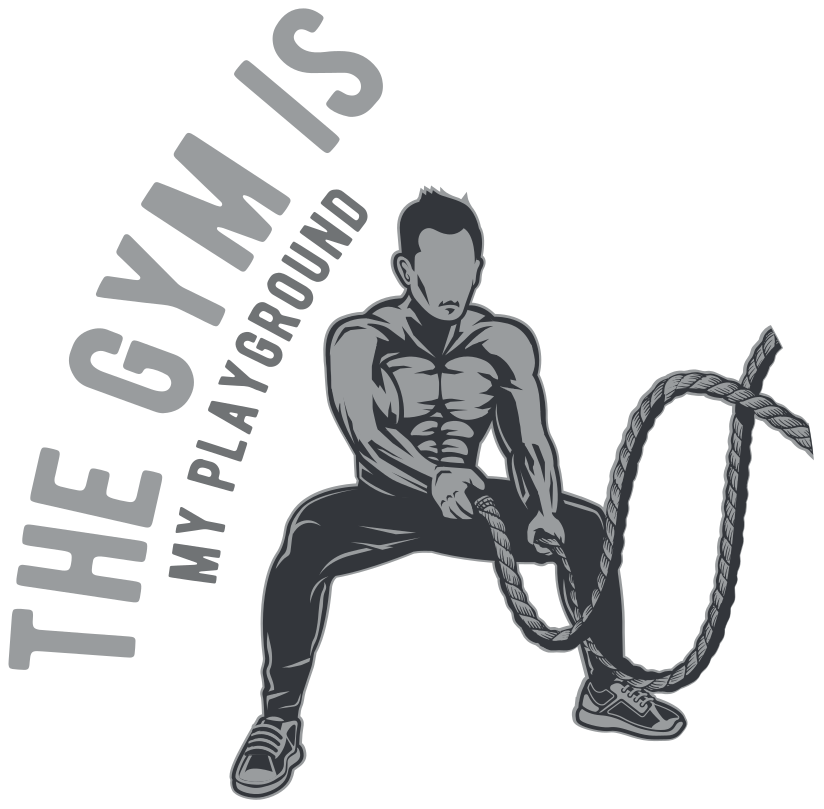 The Gym Is My Playground Fitness Wall Sticker Tenstickers