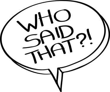 Who Said That?! Decorative Sticker - TenStickers