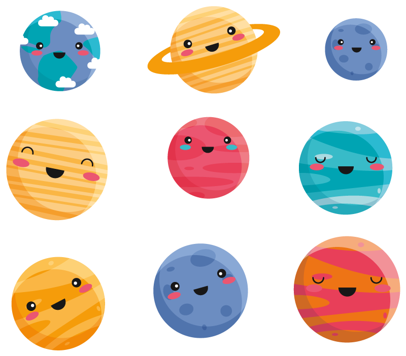 kawaii planets