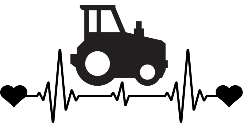 Aufkleber Auto Traktor herzschlag - TenStickers