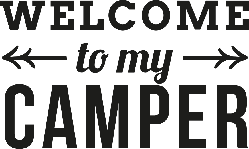 Welcome to my camper caravan sticker - TenStickers