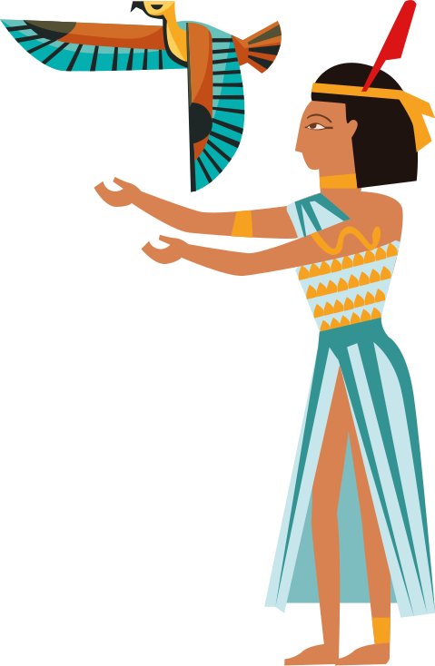 Illustration af egyptiske religion klistermærker - TenStickers