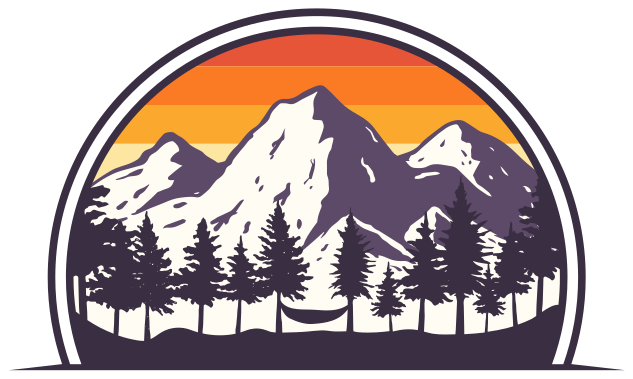Motor Home wilderness campervan sticker - TenStickers