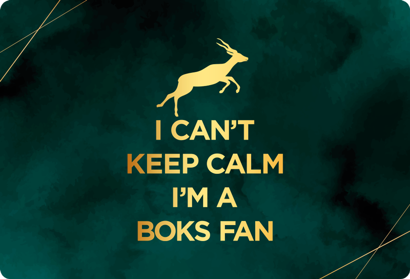 I can't keep calm I'm a Boks fan laptop skins - TenStickers