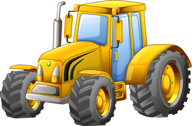 Autocolantes decorativos de ilustrações Trator 3d john deere - TenStickers