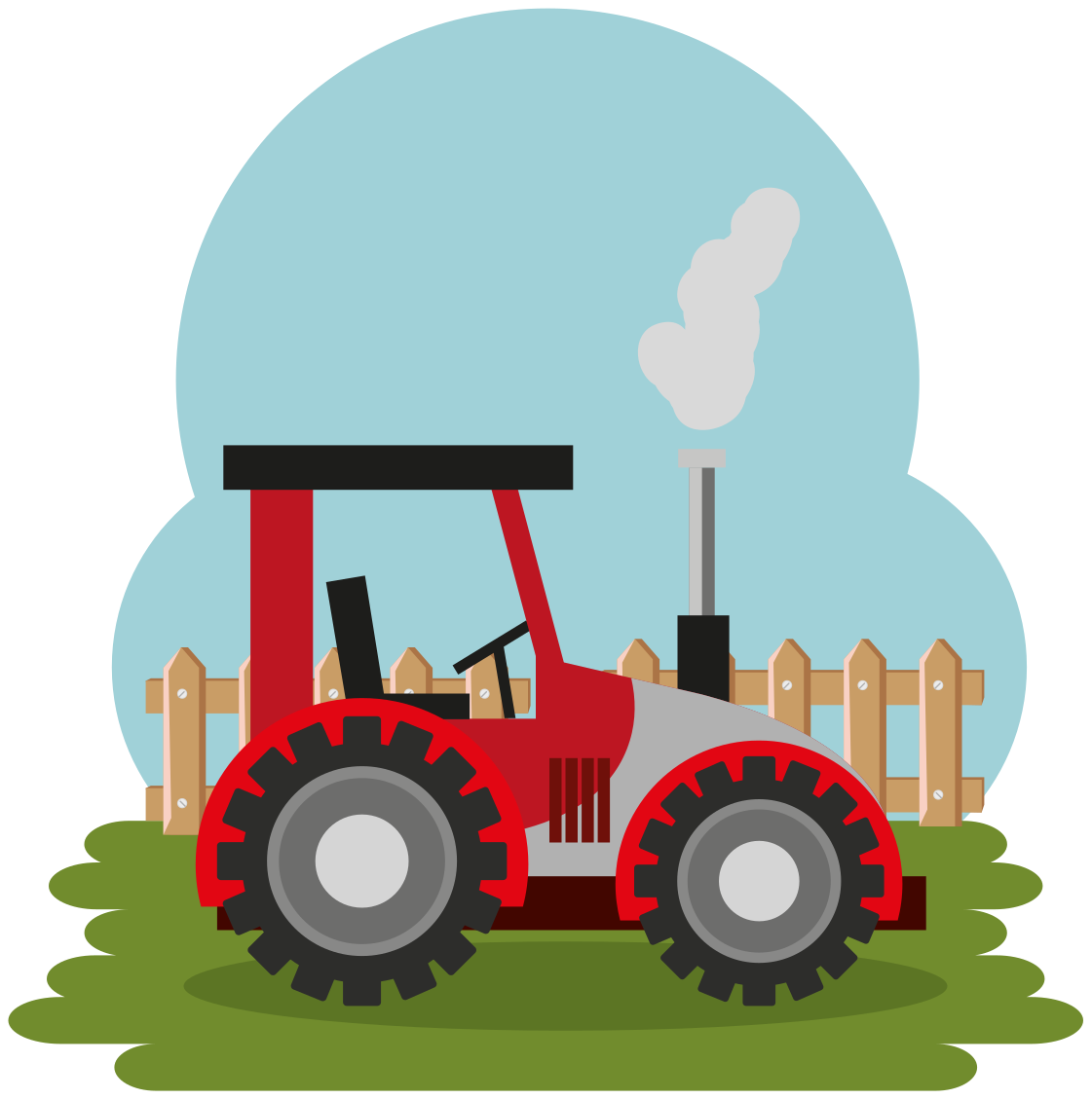 卡通拖拉机 农用拖拉机 车辆-cg模型免费下载-CG99