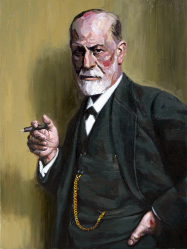 Freud Portrait Sticker - TenStickers