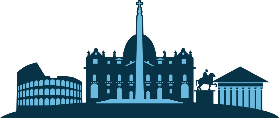 Wandtattoo Stadt römische wahrzeichen-silhouette - TenStickers