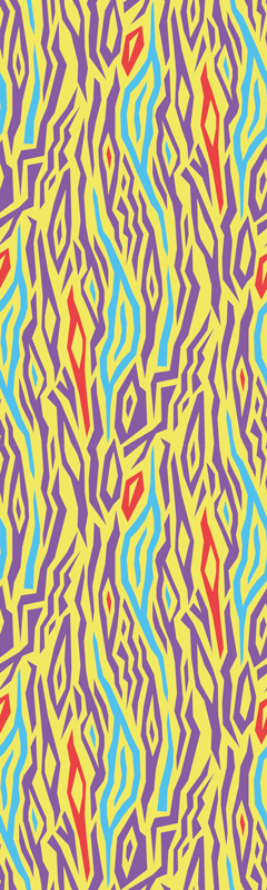 Vintage Zebra animal print fridge sticker - TenStickers