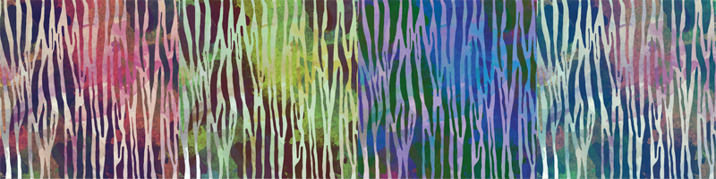 Cenefa adhesiva textura cebra abstracta - TenVinilo