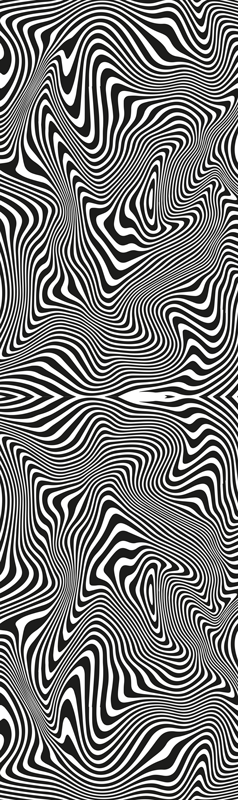 Zebra 3d efekti buzdolabı çıkartması - TenStickers