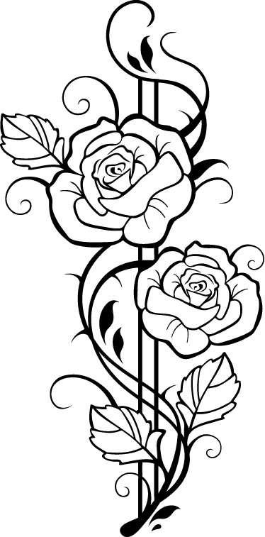 Wandtattoo Blume Blumenranke Ranke Rose Pflanze Sticker Wand Aufkleber 5E191