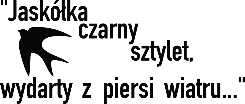 Naklejka na ścianę Cytat z piosenki Jaskółka uwięziona - TenStickers