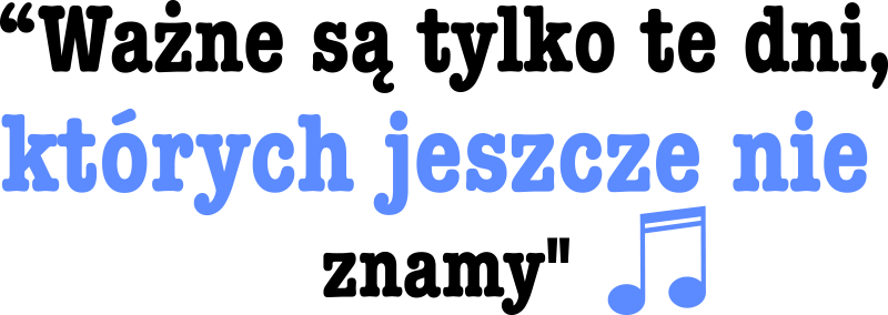 Naklejka Cytat z piosenki Marka Grechuty - TenStickers