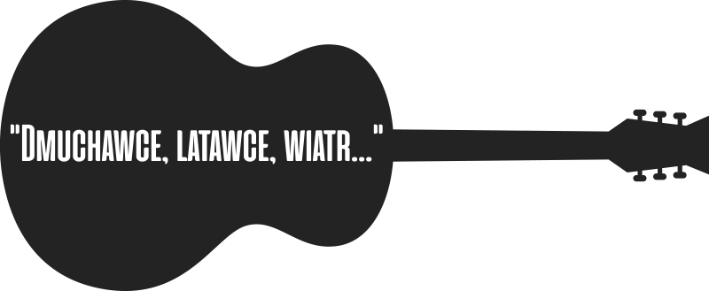 Naklejka na ścianę polskie napisy Cytat z piosenki Urszuli - TenStickers