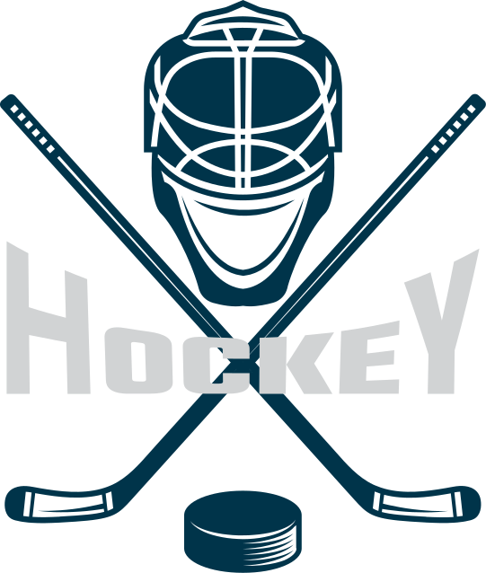 Ice Hockey text wall sticker - TenStickers