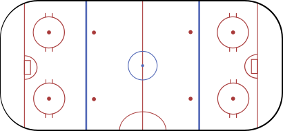 Ice Hockey Pitch wall decor - TenStickers