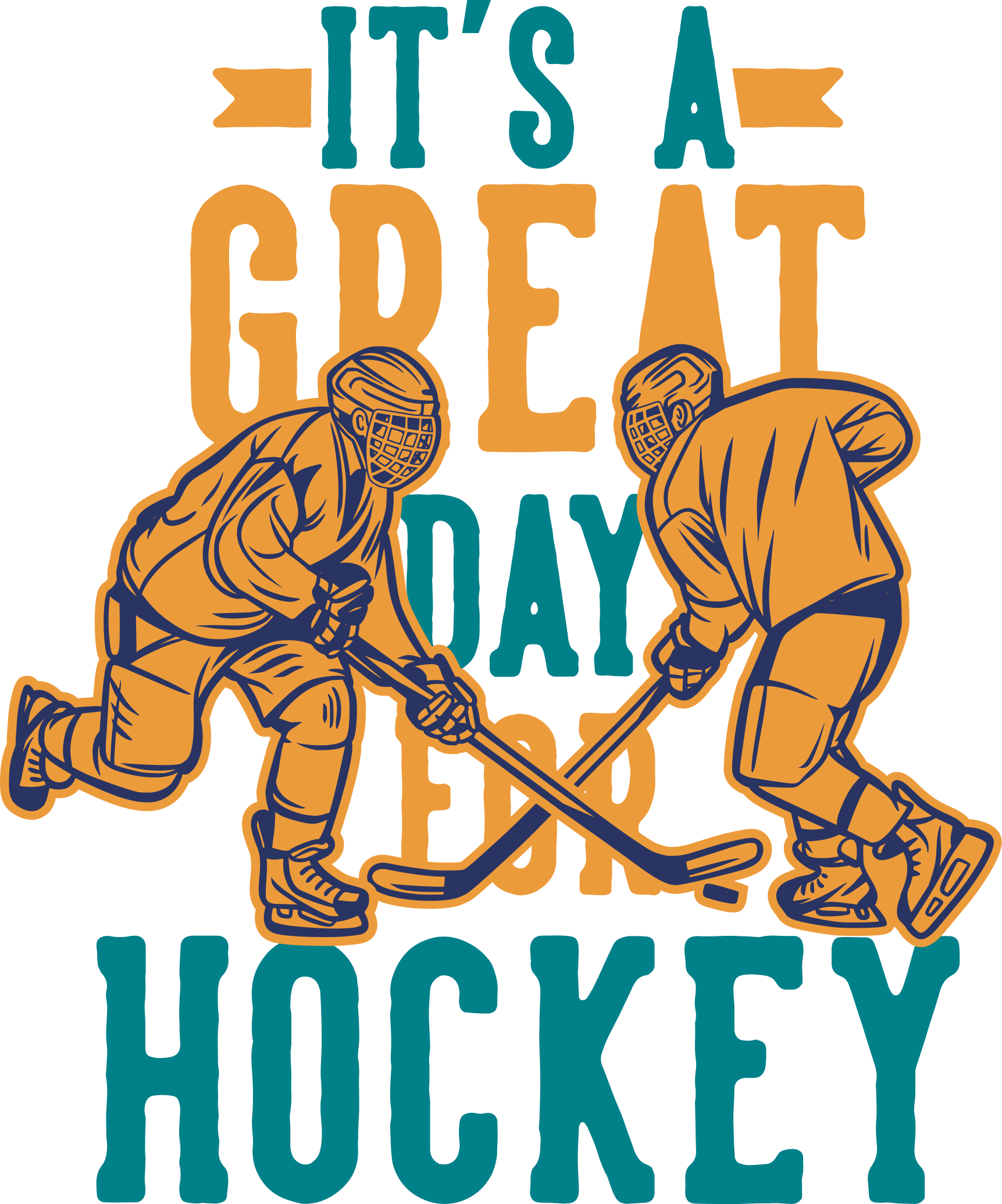 Hockey Player Sticker - TenStickers