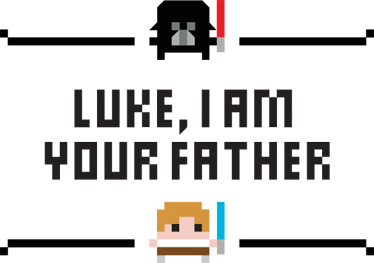 Vinilo decorativo Luke your father - TenVinilo