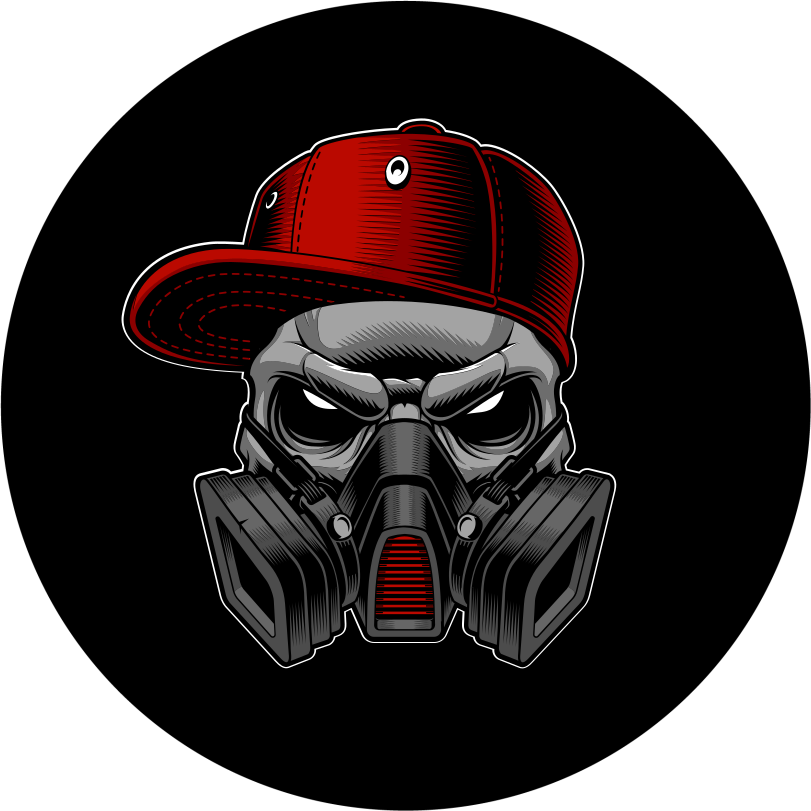 Toxic sign skateboard wall sticker - TenStickers