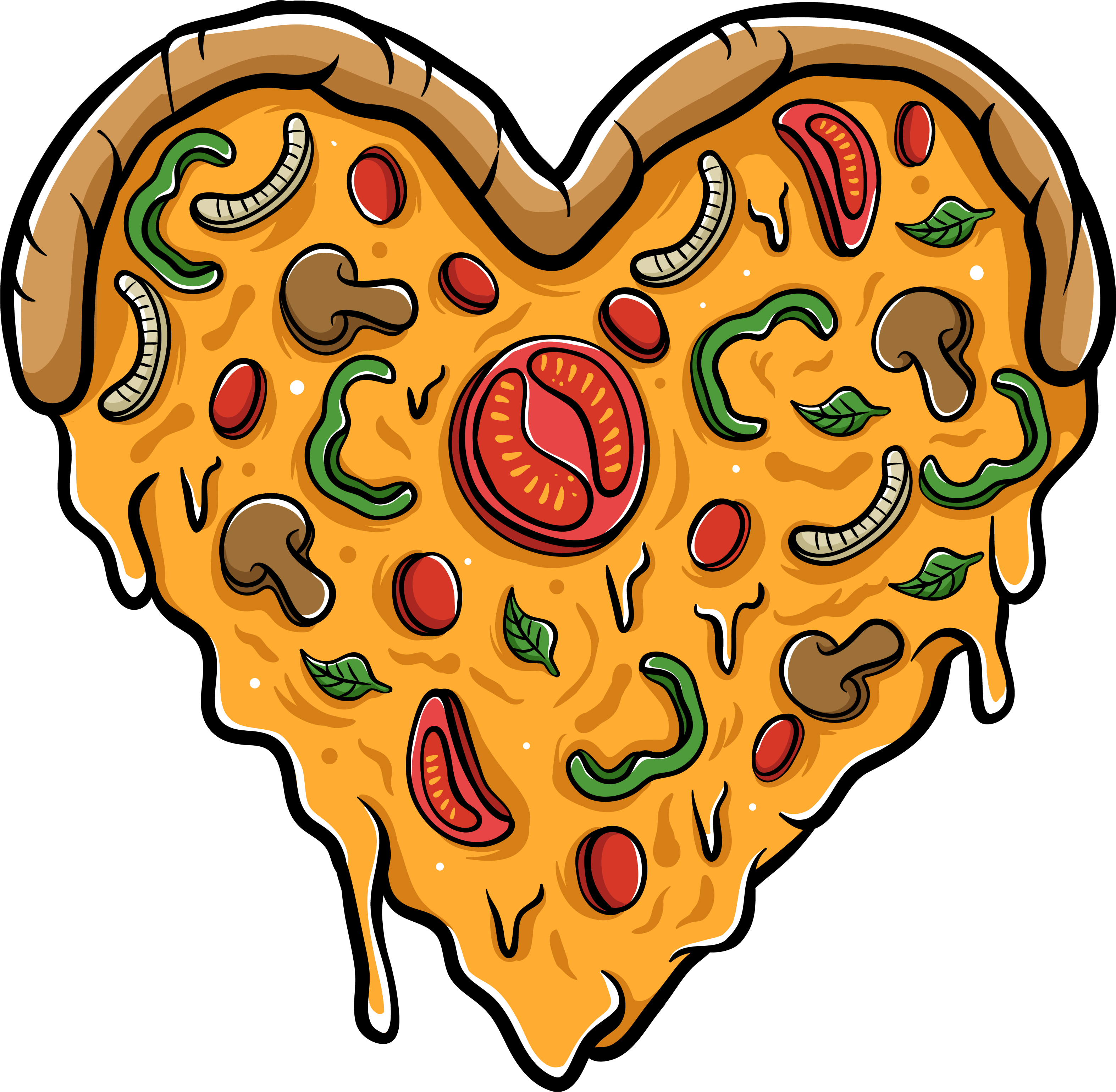 Пицца любовь. Пицца в форме сердца. Пицца стикер. Пицца иллюстрация.