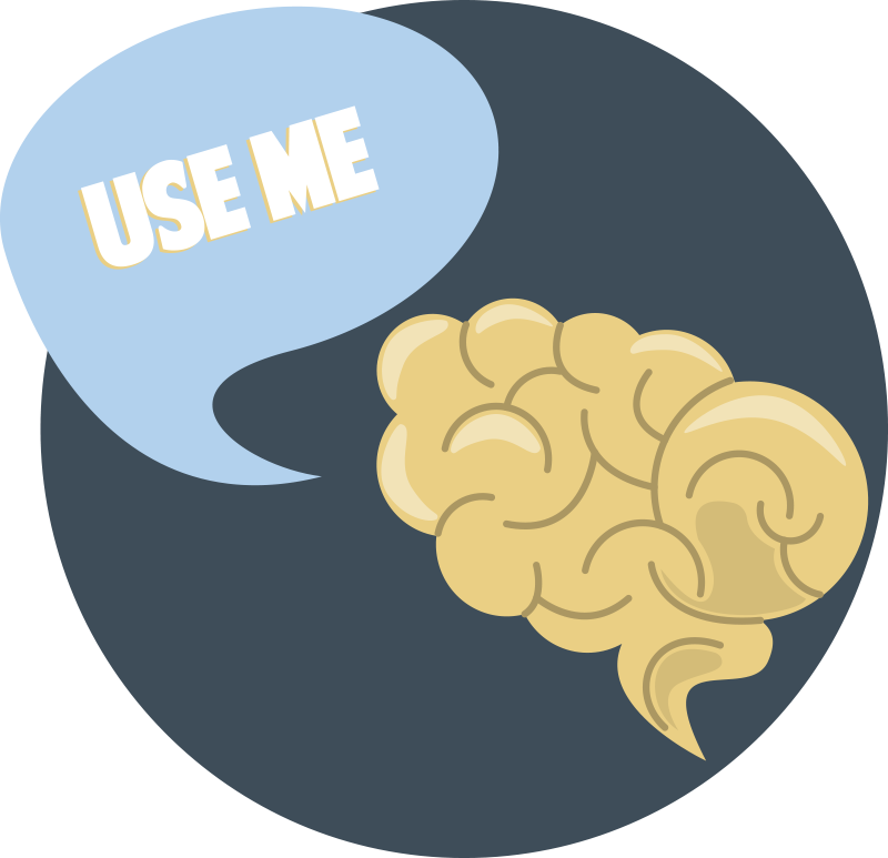 Use me brain quote wall stickers - TenStickers