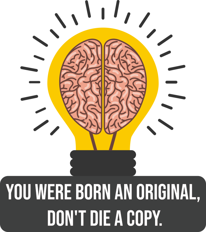 Born Original inspirational quote wall stickers - TenStickers